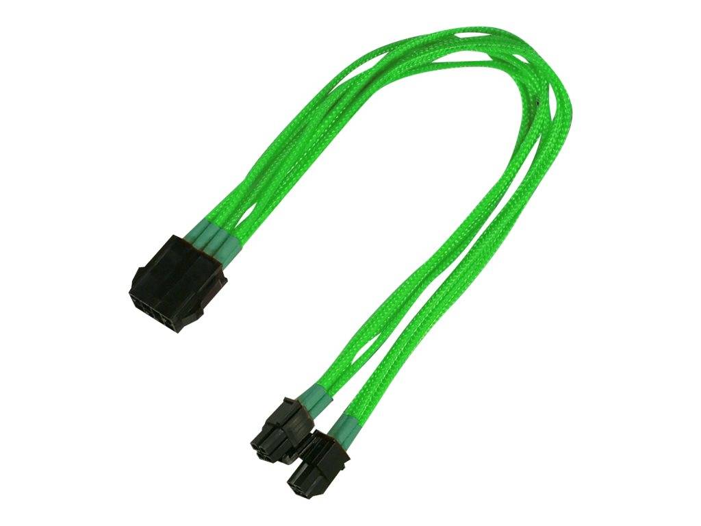 Kabel Nanoxia EPS Verlängerung, 30 cm, Single, neon-grün - NX8PV3ENG