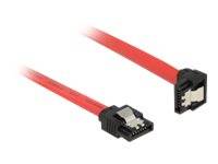 DELOCK SATA-Kabel SATA III -> SATA down St/St 0.30m rot Clip - 83978