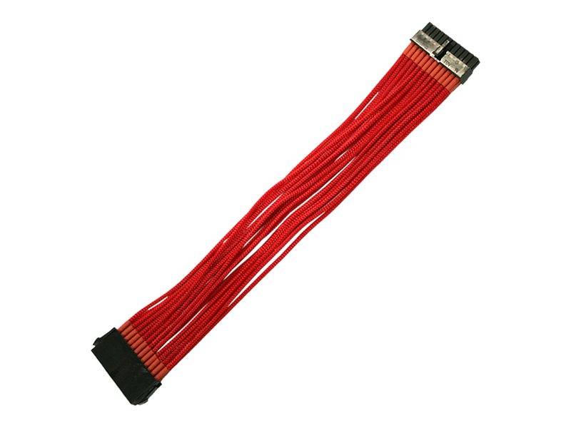 Kabel Nanoxia ATX-Verlängerung, 30 cm, Single, rot - NX24V3ER