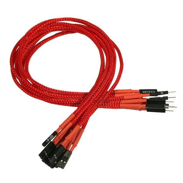 Kabel Nanoxia Frontpanel-Verlängerungen, 30 cm, rot - NXFPV3ER