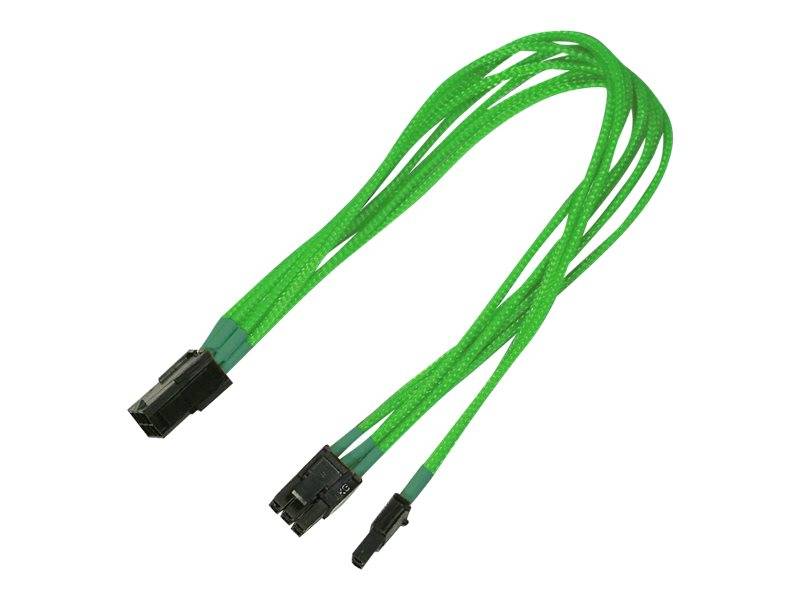 Kabel Nanoxia PCI-E 6- auf 6+2-Pin, 30 cm, neon-grün - NXP683ENG