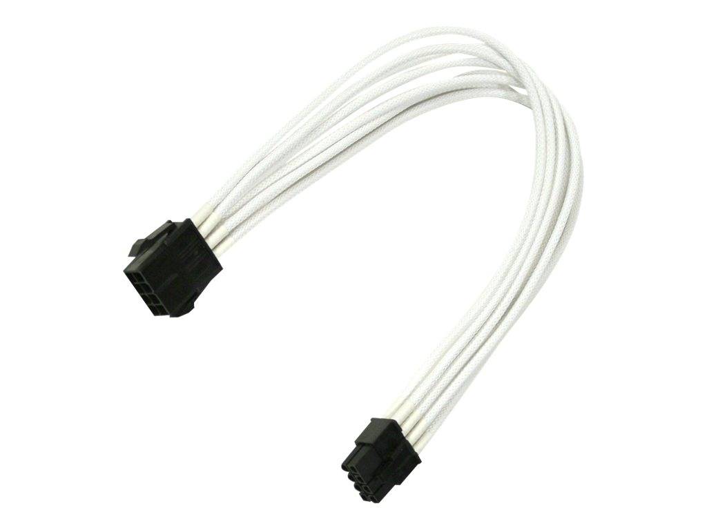 Kabel Nanoxia 8pin PCI-E Verlängerung, 30 cm, Single, weiß - NX8PE3EW