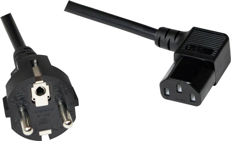 LogiLink Netzkabel CEE7/7 Stecker auf C13 Buchse, 3m schwarz - CP118