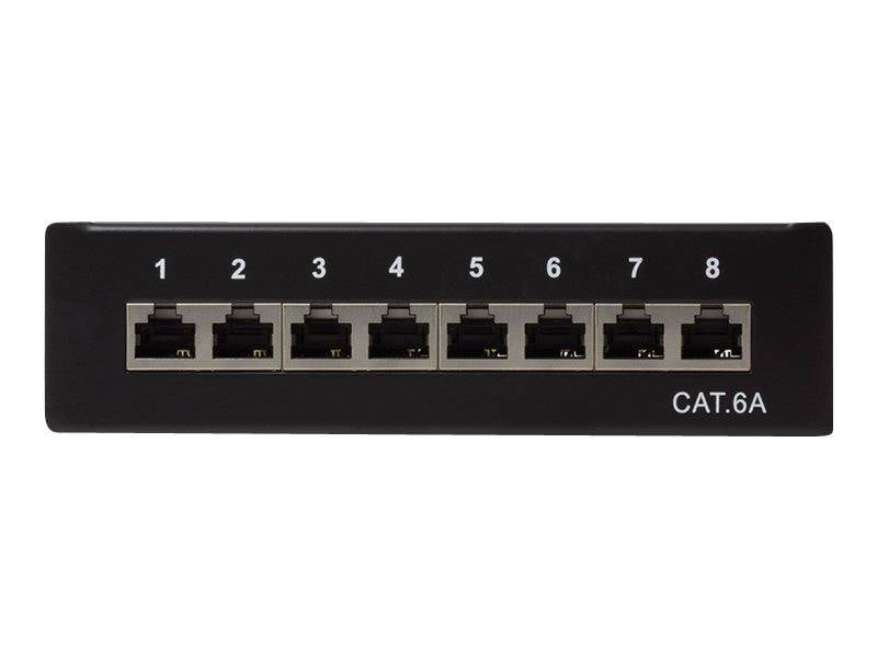 Logilink Patchpanel Cat.6A Tisch/Wand 8-port, Schwarz