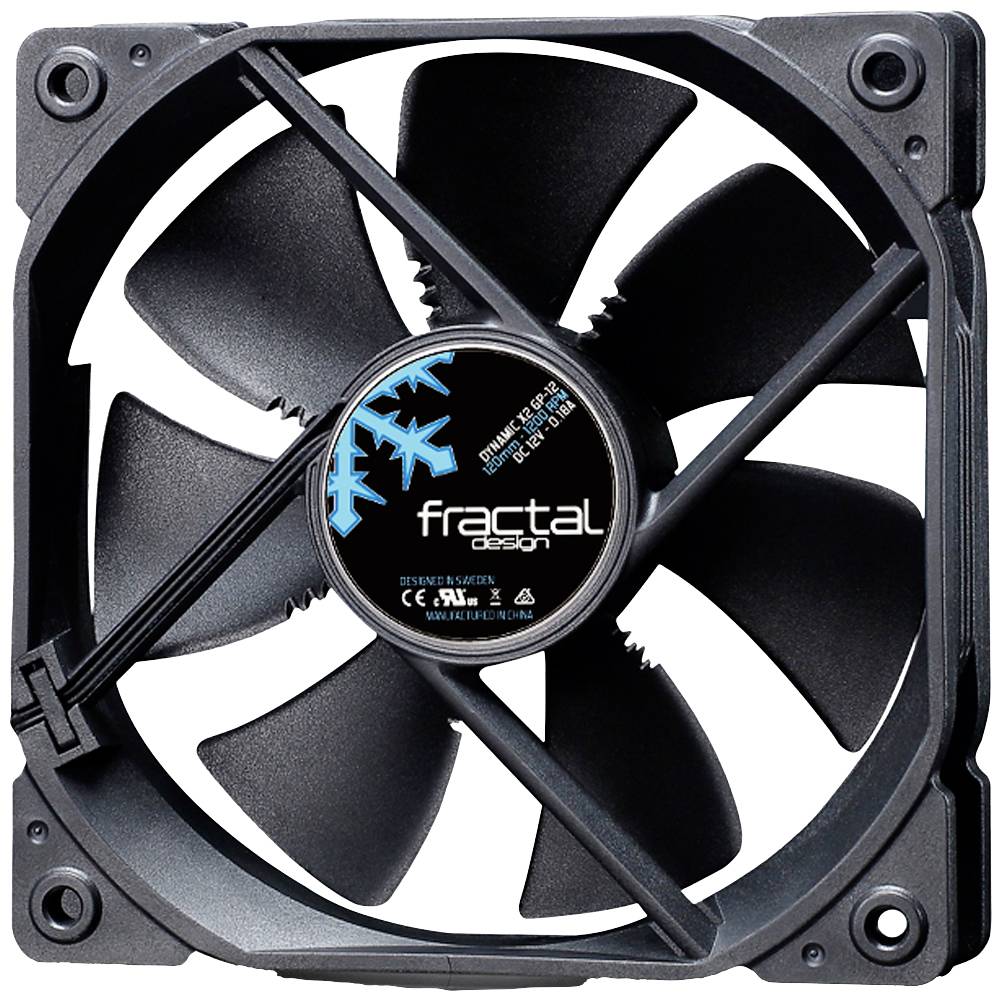 FRACTAL DESIGN Lüfter Dynamic X2 GP12-BK 120mm - FD-FAN-DYN-X2-GP12-BK