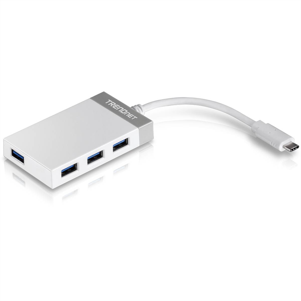 TRENDnet USB-HUB 4-port USB3.0 Ultra-Mini-Hub an USB-C - TUC-H4E