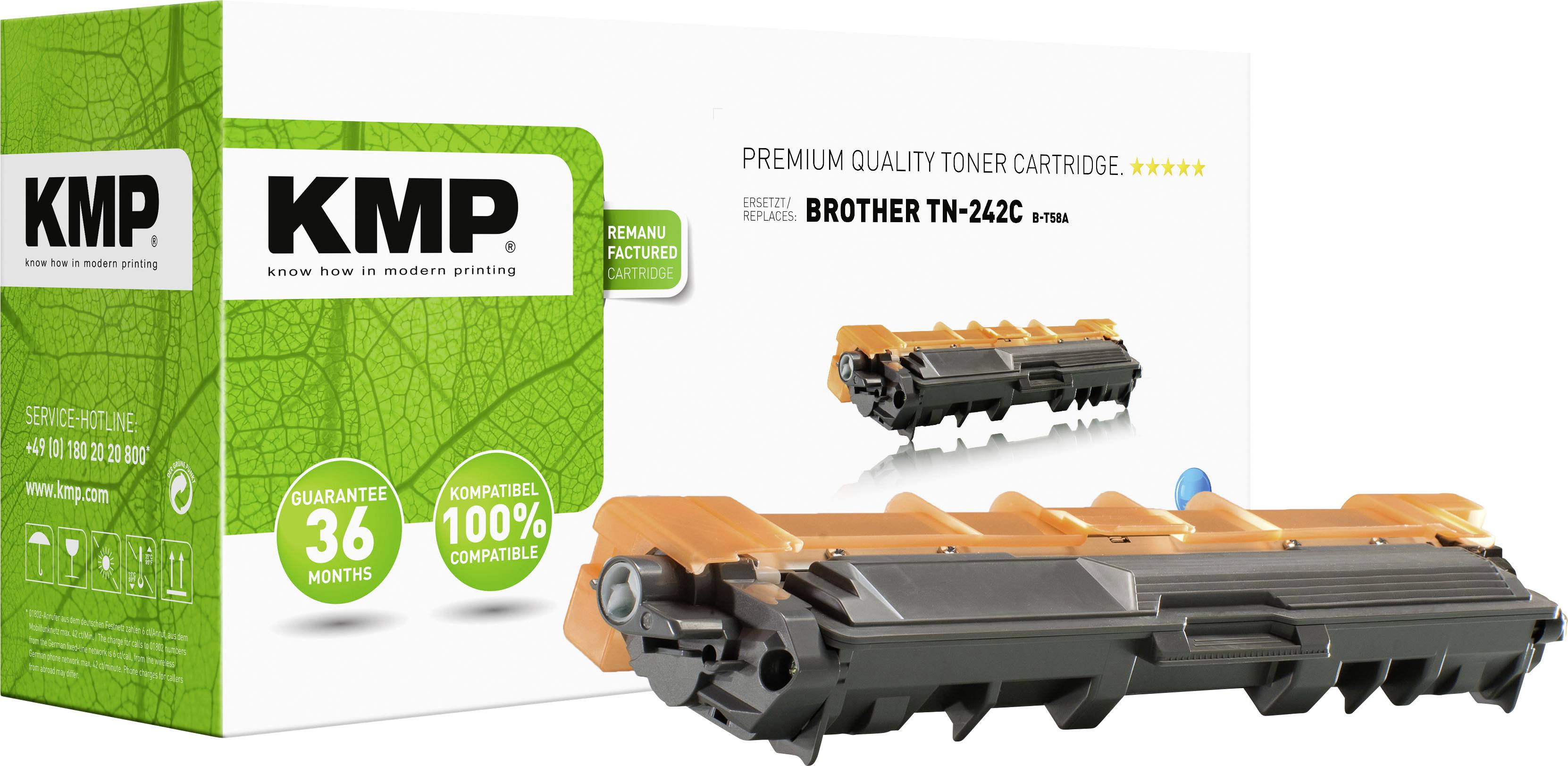 KMP Toner Brother TN-242C/TN242C cyan 1400 S. B-T58A remanufactured - 1248,0003