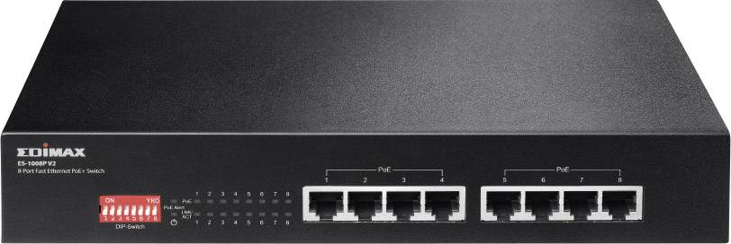 EDIMAX Switch 8x FE ES-1008P V2 (8xPOE) - ES-1008P V2