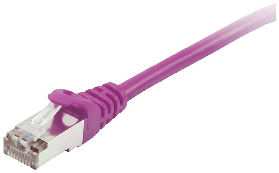 Equip Patchkabel Cat6 S/FTP 2xRJ45 10.00m violet LSZH Polybeutel - 605556