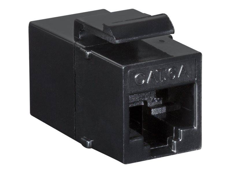 LogiLink Keystone Kupplung 2X RJ45 UTP 14.6mm, Cat6A, schw. - NK4014