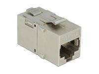 DELOCK Keystone Modul RJ45 -> RJ45 Cat6A Metall Bu/Bu - 86408