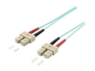 Equip LWL Patchkabel SC->SC 0.50m Multimode Duplex OM3 turq Polybeutel - 255329