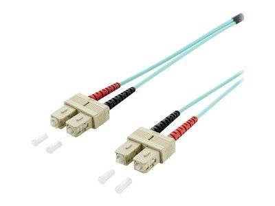 Equip LWL Patchkabel SC->SC 3.00m Multimode Duplex OM3 turq Polybeutel - 255323