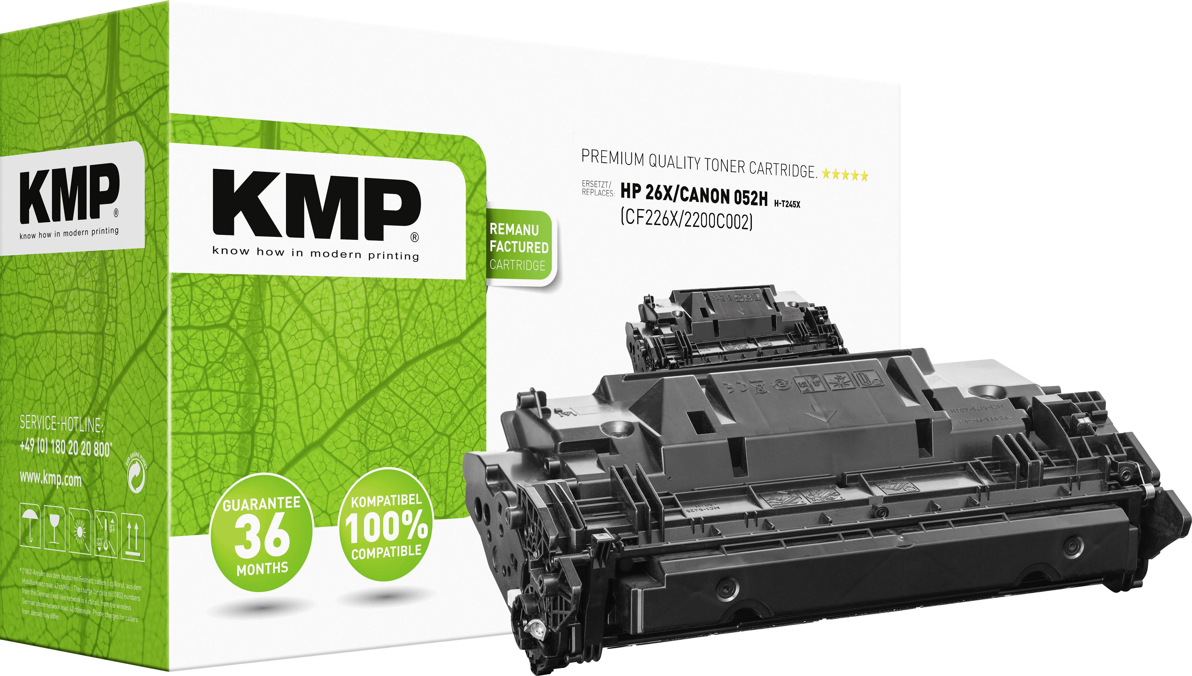 KMP Toner HP CF226X/Canon 052H black 12000 S. H-T245X remanufactured - 2539,3000