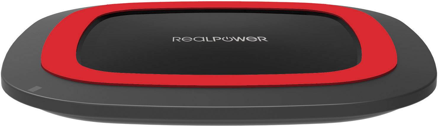 RealPower Ladegerät FreeCharge-10 + Adapter schwarz/rot - 257639