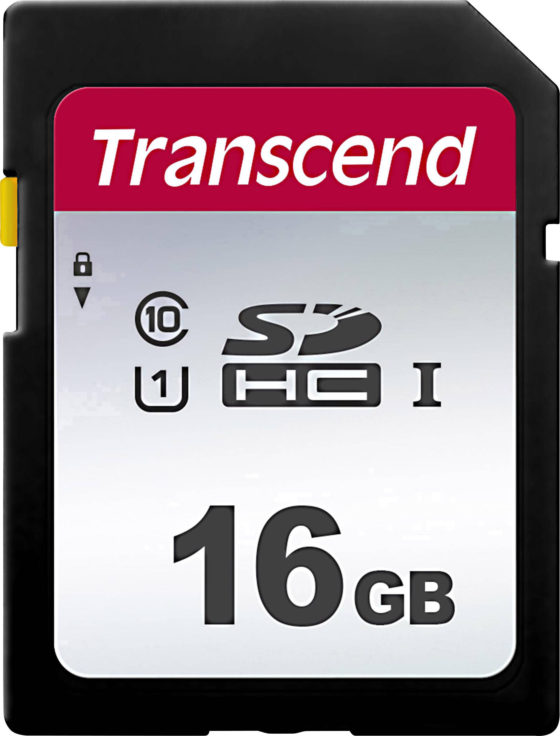 SD Card 16GB Transcend SDHC SDC300S 95/10 MB/s - TS16GSDC300S