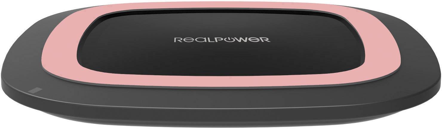 RealPower Ladegerät FreeCharge-10 + Adapter schwarz/rosa - 266105