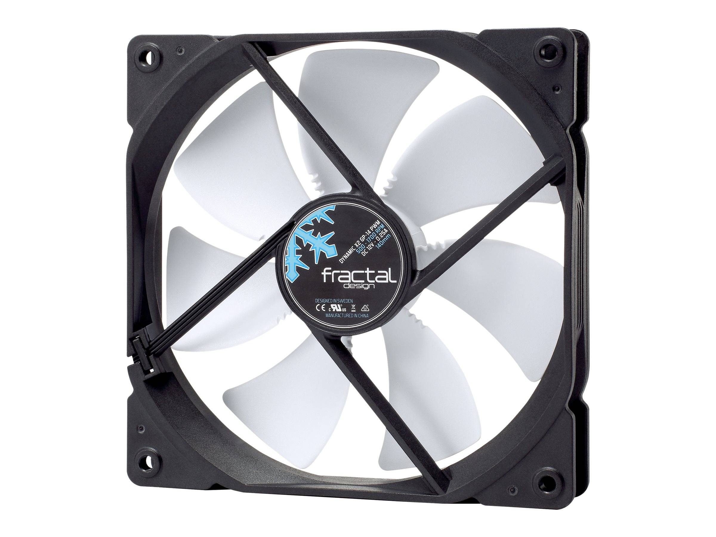 FRACTAL DESIGN Lüfter Dynamic X2 GP12-White PWM 120mm - FD-FAN-DYN-X2-GP12-PWM-WT