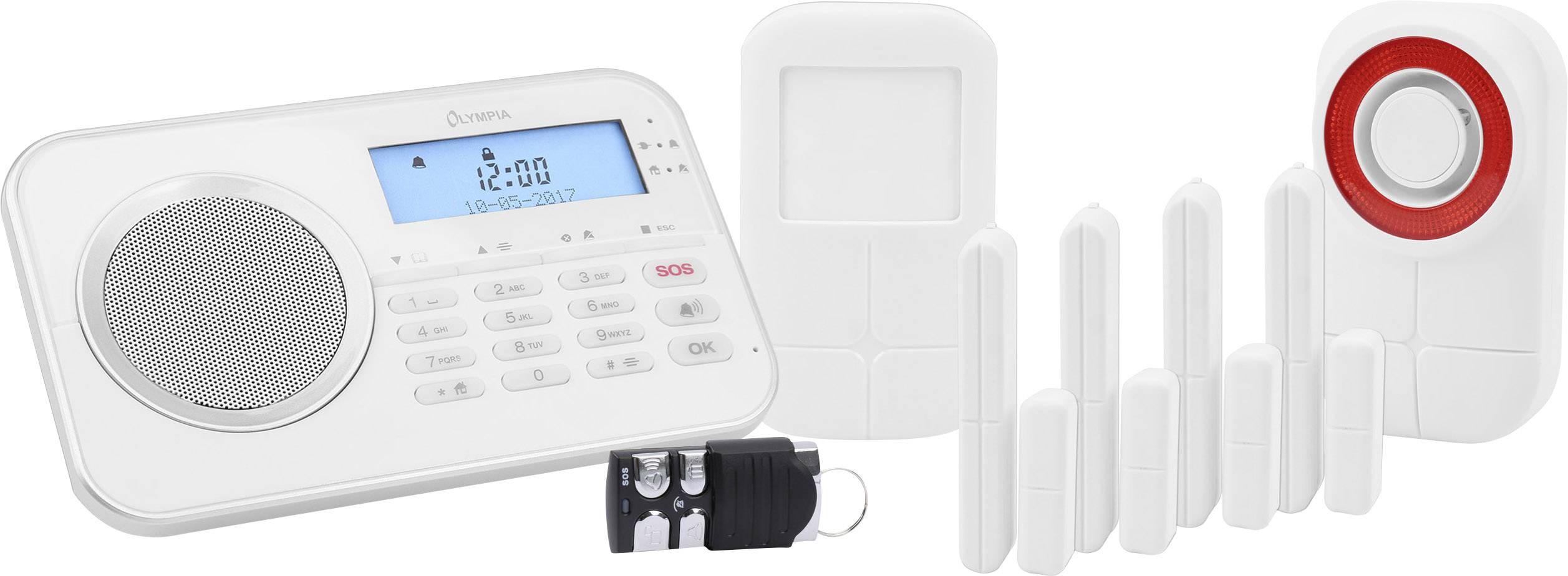 Olympia Protect 9878 GSM Alarmsystem, Weiss - 6003