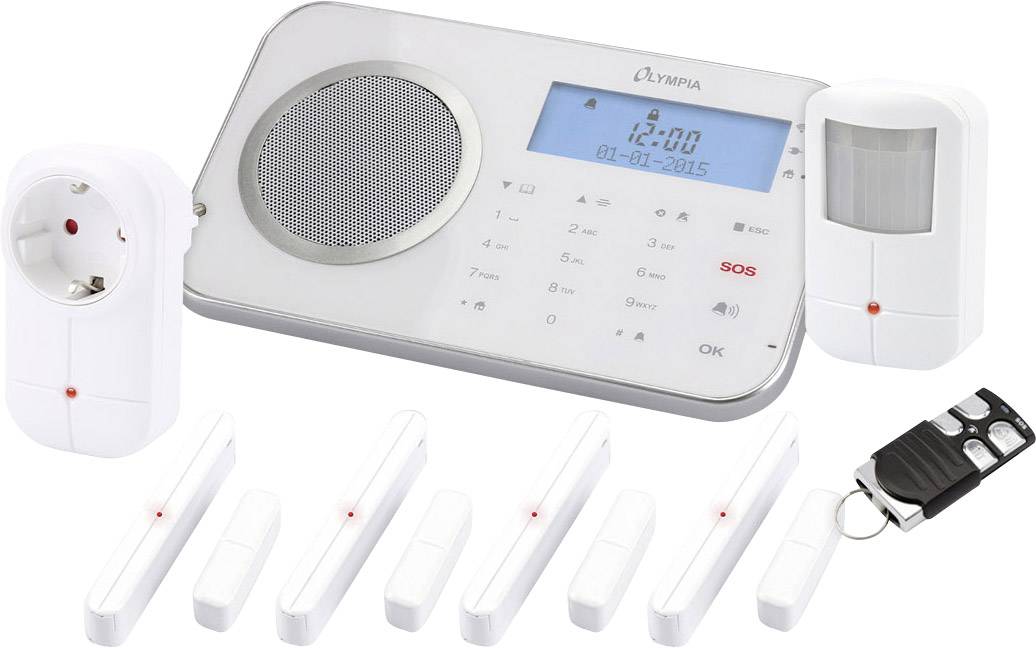 Olympia Prohome 8762 WLAN/GSM Alarmsystem, weiss - 6006