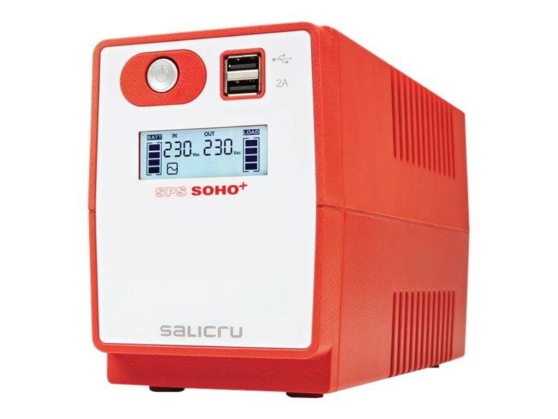 SALICRU USV SPS 650 SOHO+,Line Int,650VA/360W,USB,LCD,Shucko - 647CA000002