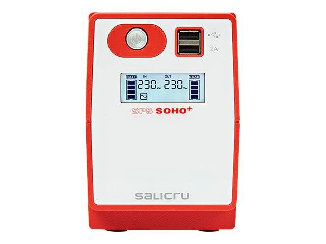 SALICRU USV SPS 850 SOHO+,Line Int,850VA/480W,USB,LCD,Shucko - 647CA000003