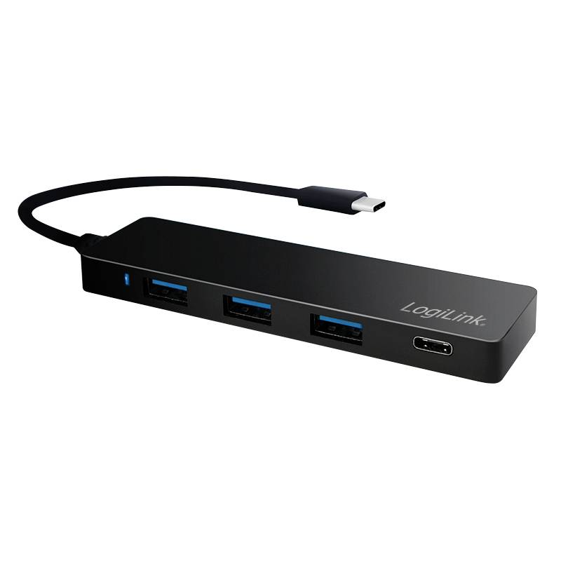 LogiLink USB 3.1 HUB 3+1-port Type-C schwarz - UA0311