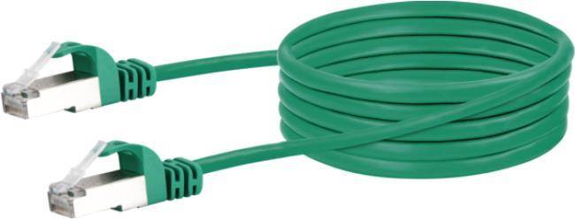 Schwaiger CAT6 Netzwerkkabel , S/FTP, 2,5m, grün - CKB6025059