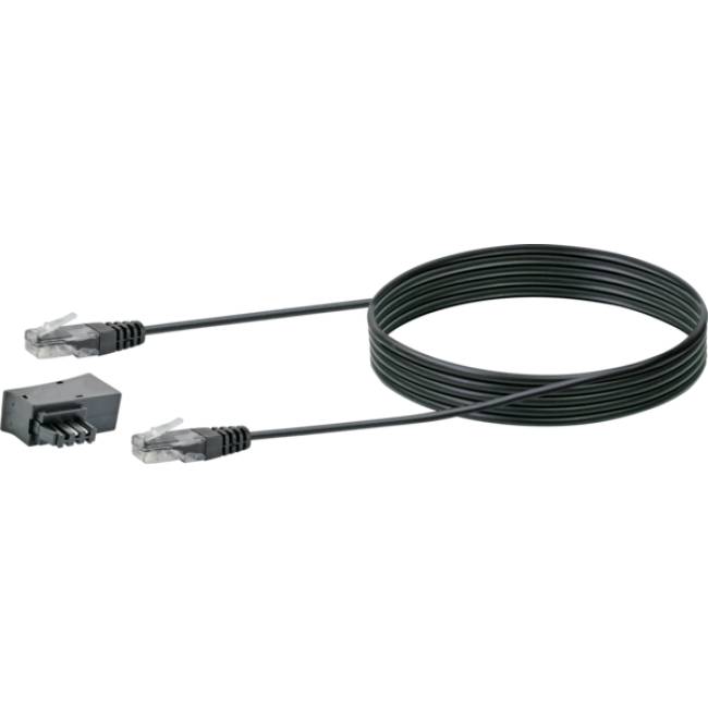 Schwaiger Steckeradapter TAE-F/RJ45 3m schwarz - TAL6731533