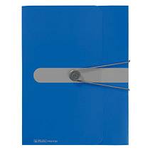 Herlitz Sammelbox      A4 PP 4.0cm opak blau      m.Gummizug