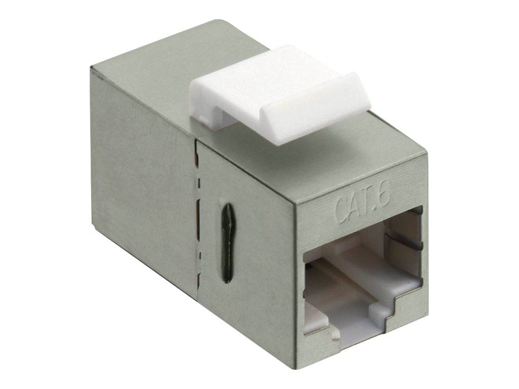 LogiLink Keystone Kupplung 2X RJ45 STP 14,5mm, Cat.6, Metall - NK4011