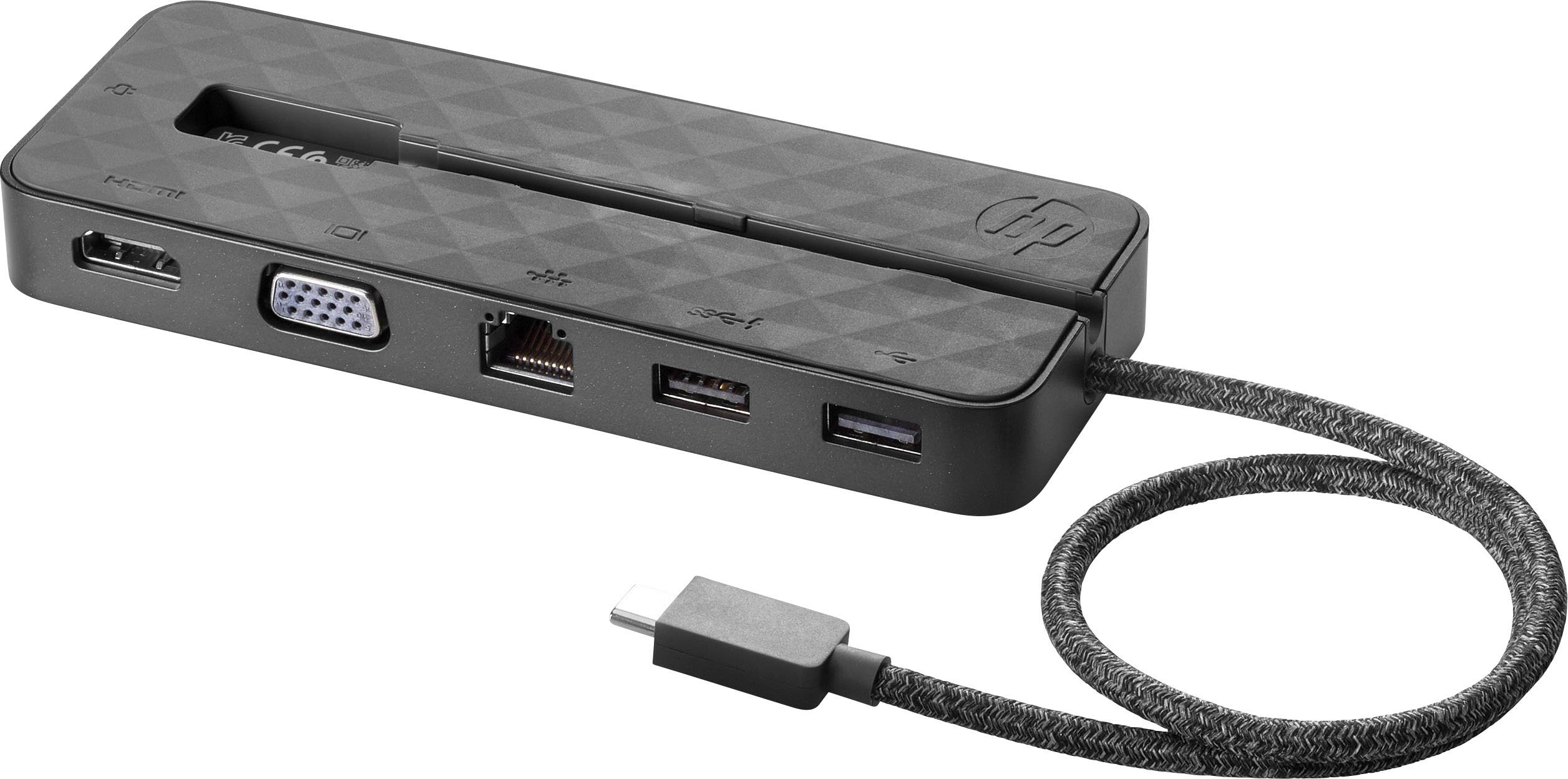 HP Notebook Dockingstation USB-C mini VGA, HDMI 1PM64AA - 1PM64AA#AC3