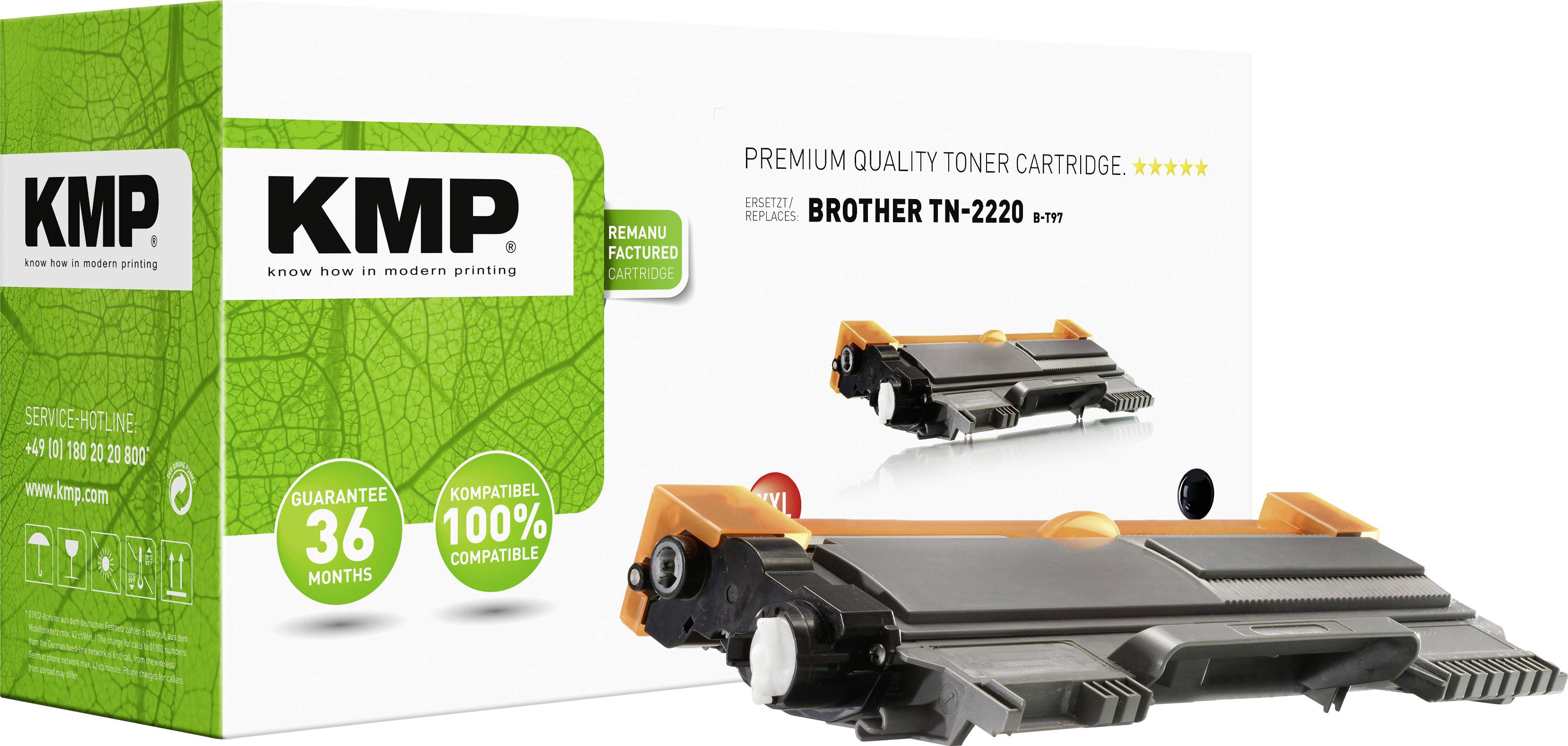 KMP Toner Brother TN-2220/ TN2220 black 5200 S. B-T97 remanufactured - 1257,5000