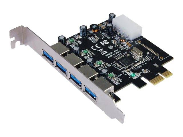 Longshine USB 3.0 Card PCIe 4*extern retail - LCS-6380-4