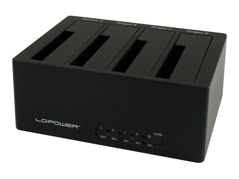 LC-Power Dockingstation USB 3.0/eSATA 4-Bay 2,5/3,5HDD/SSD