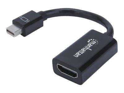 0766623151528 - Mini DisplayPort 12 to HDMI Adapter Cable 1080p@60Hz 12cm Male to Female Black Three Year Warranty Polybag - Videoadapter - DisplayPort   HDMI - 12 cm