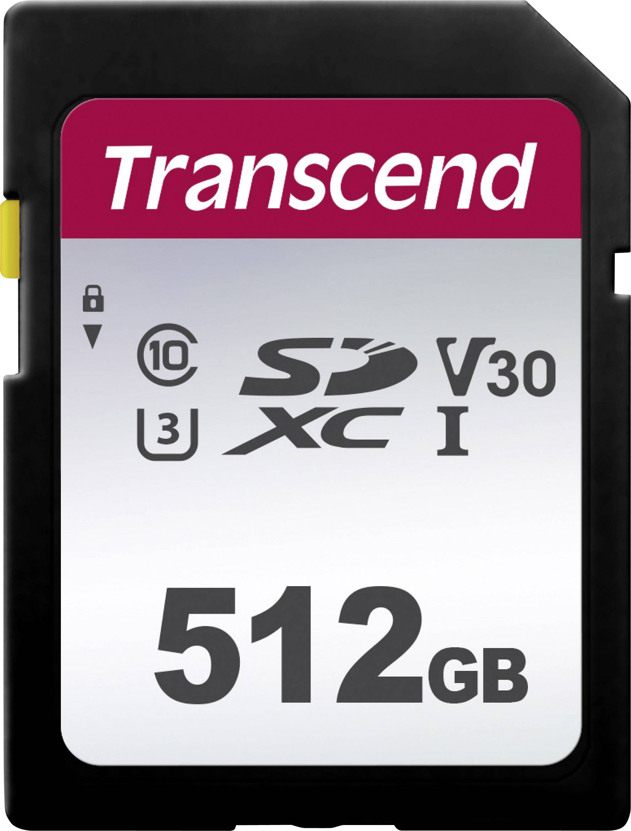 SD Card 512GB Transcend SDXC SDC300S 100/55 MB/s - TS512GSDC300S