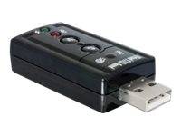 DELOCK Sound Adapter extern USB2.0 Virtual 7.1 24Bit 96kHz - 63926