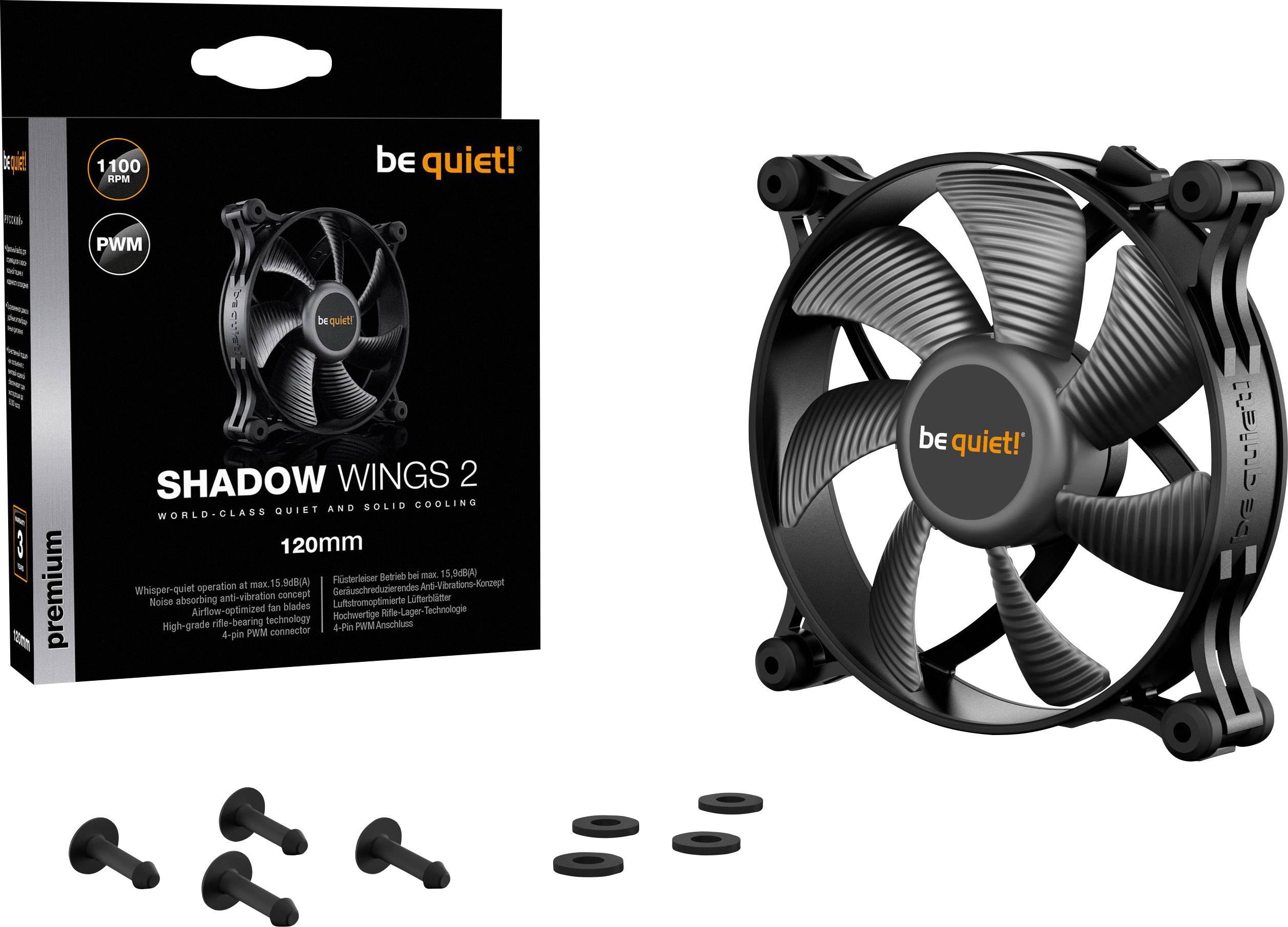 be quiet! Lüfter 120*120*25 Shadow Wings 2 PWM - BL085