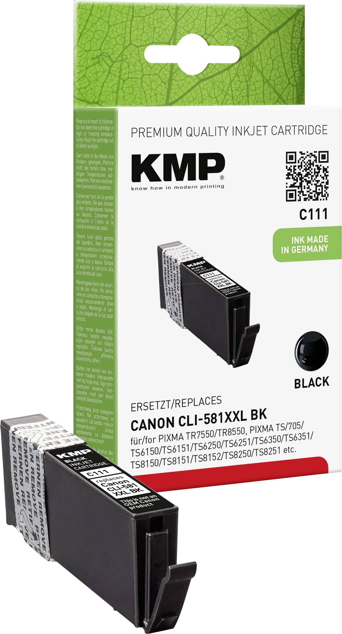 KMP Patrone Canon CLI-581XXL black 4590 S. C111 kompatibel - 1577,0201