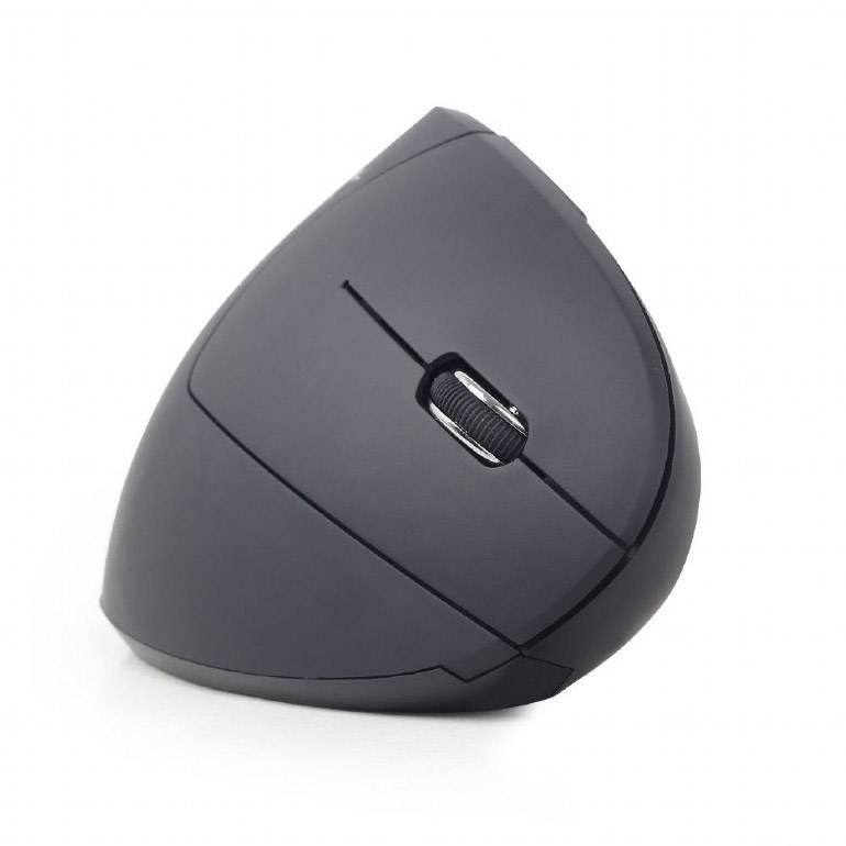 gembird Maus OPT ergonomisch wireless 6-Tasten schwarz - MUSW-ERGO-01