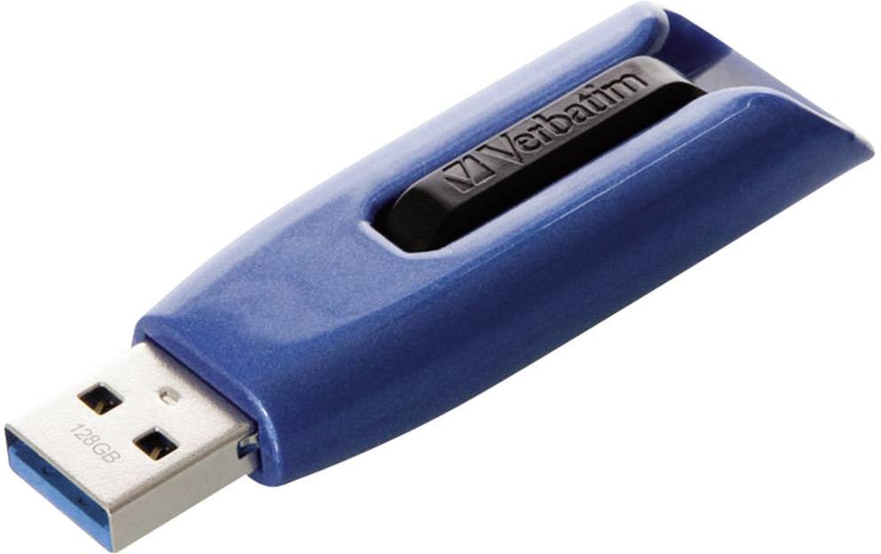 USB-Stick 128GB Verbatim 3.2 V3 Max Black/blue retail - 49808