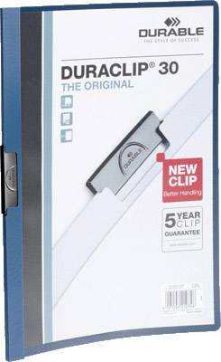 DURABLE Klemm-Mappe Duraclip Original 30 dklblau