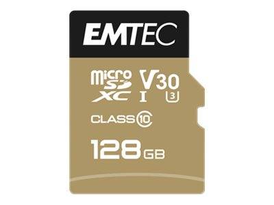 Emtec mSD 128GB UHS-I U3 V30 A1 SpeedIN Pro + Adapter - ECMSDM128GXC10SP