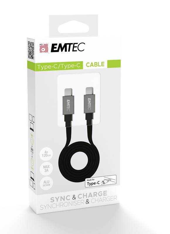 Emtec Cable USB-C/USB-C 1,2m T700 - ECCHAT700TC2