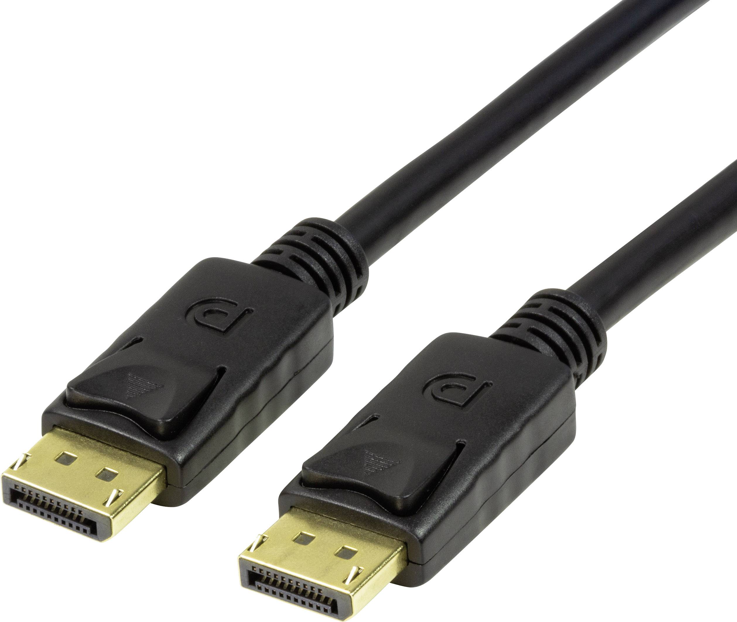 Logilink Displayport-Kabel 1.4 DP->DP M/M 8K/60Hz 3m schwarz - CV0121