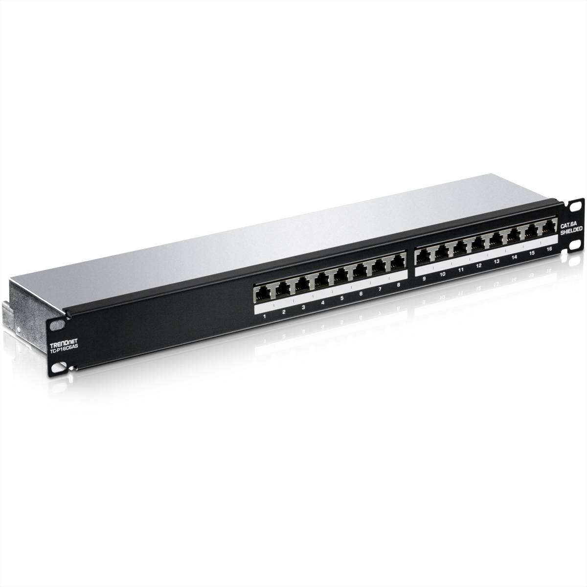 TRENDnet Patchpanel 16-Port Cat6A ungeschirmt (10 wide) - TC-P16C6AS