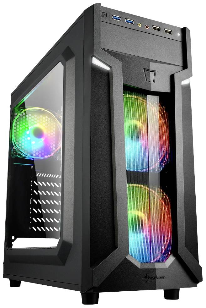 Sharkoon Gehäuse VG6-W RGB ATX 1xAcryl schwarz - 4044951026814