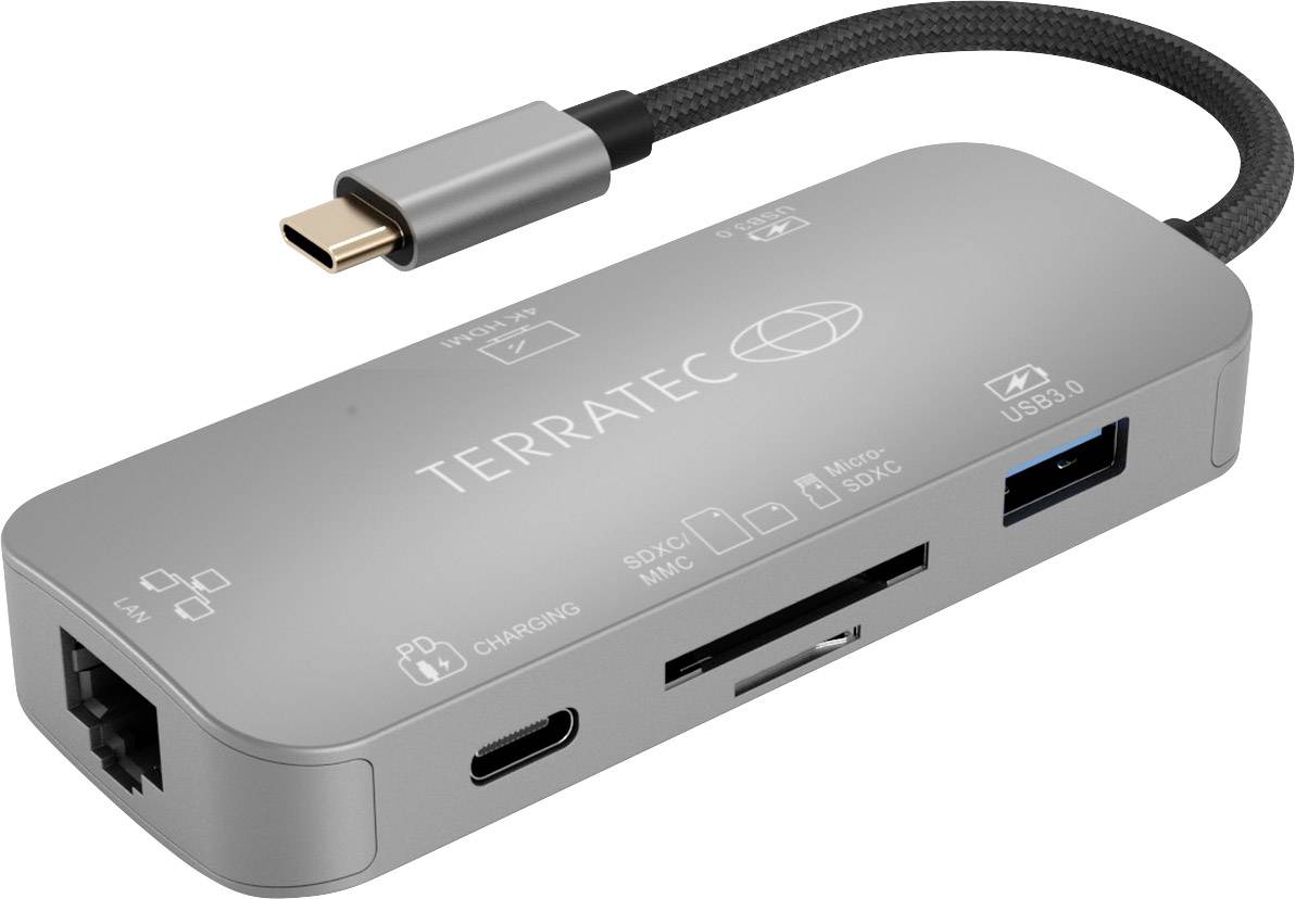 TERRATEC Adapter Connect C8 USB-C -> USB-C PD/HDMI/USB3.0/.. - 306706