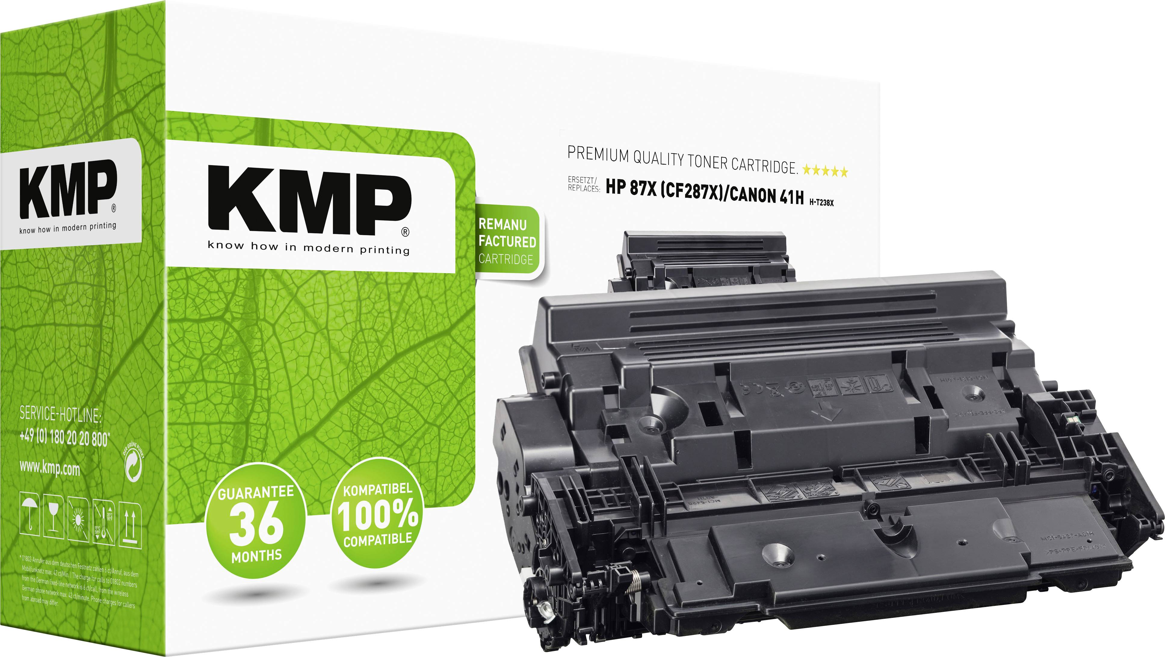 KMP Toner HP CF287X black 18000 S. H-T238X remanufactured - 2540,3000